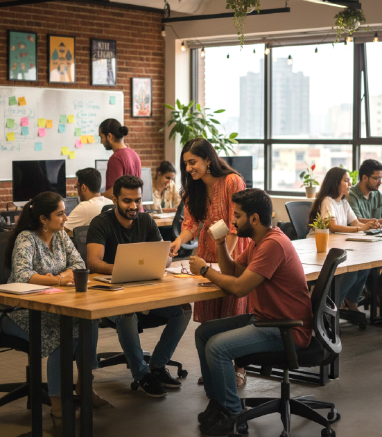 Creative workspace content writing